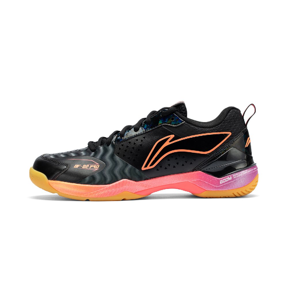 LiNing Cushioning, Wear Resistant Low Top Badminton Shoes Unisex Black