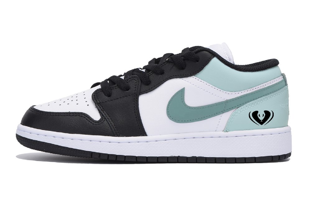 Jordan Air Jordan 1 Puppy Fragment Snake Year Low-Top Vintage Basketball Shoes Men's Black