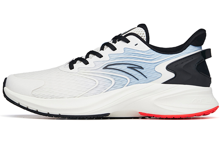 Anta Gazelle 1.0 Cushioned Slip-Resistant Abrasion-Resistant Breathable Low-Top Running Shoes Men's White Black Blue