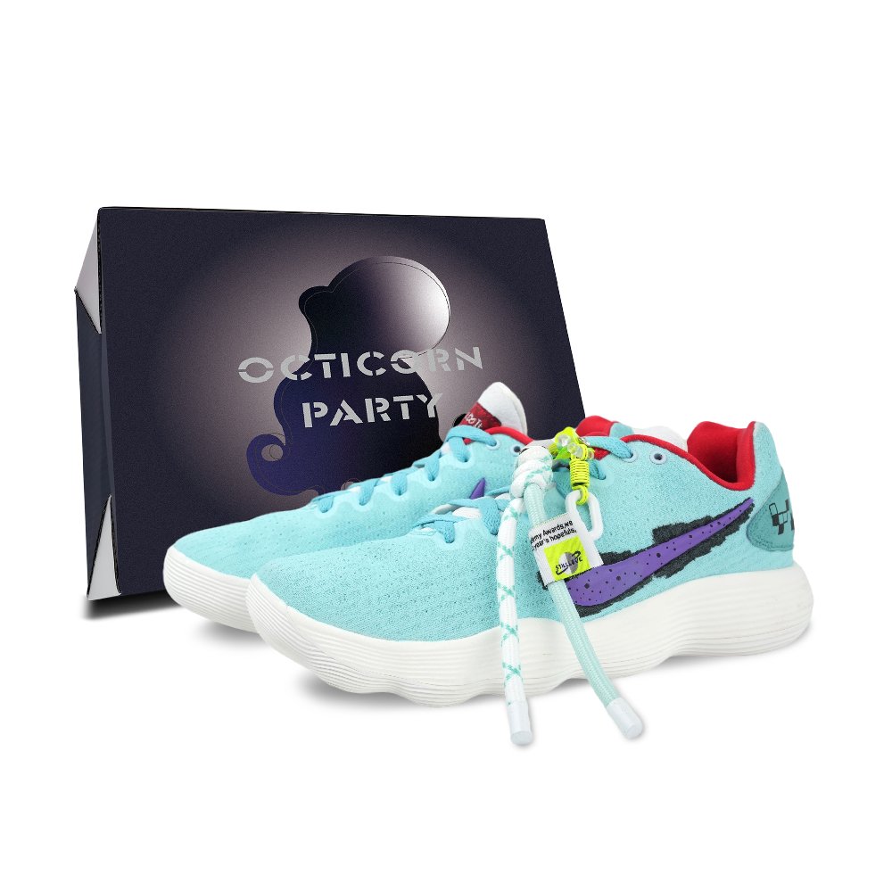 Nike Hyperdunk 2017 Basketball Shoes Unisex Low Top Blue/Purple/White/Red