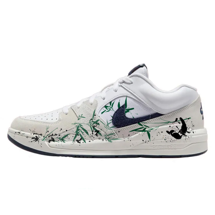 Jordan Stadium 90 Cushioning Anti-Slip And Wear-Resistant Low-Top Casual Shoes Men's White Blue