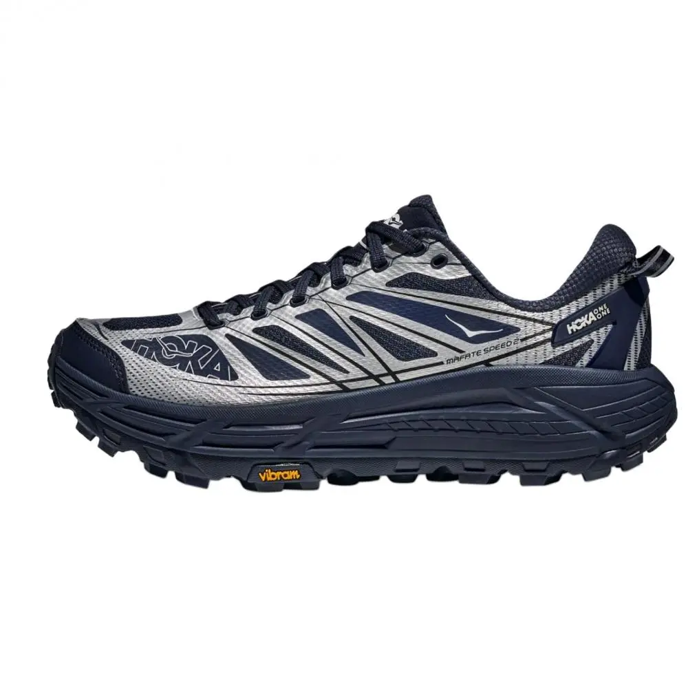 HOKA ONE ONE Mafate Speed 2 Support Running Shoes Unisex Dark Night Silver