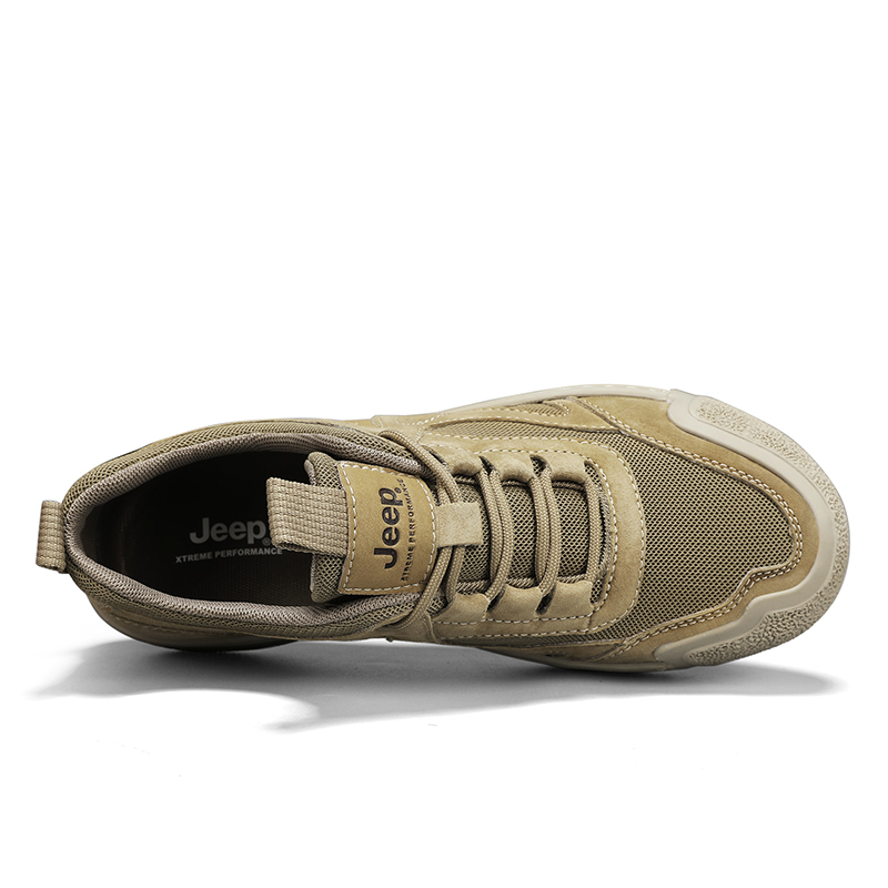 Jeep Wear-resistant And Lightweight Low-Top Casual Shoes Men's Khaki купить в интернет-магазине Yoocart с быстрой доставкой по России.