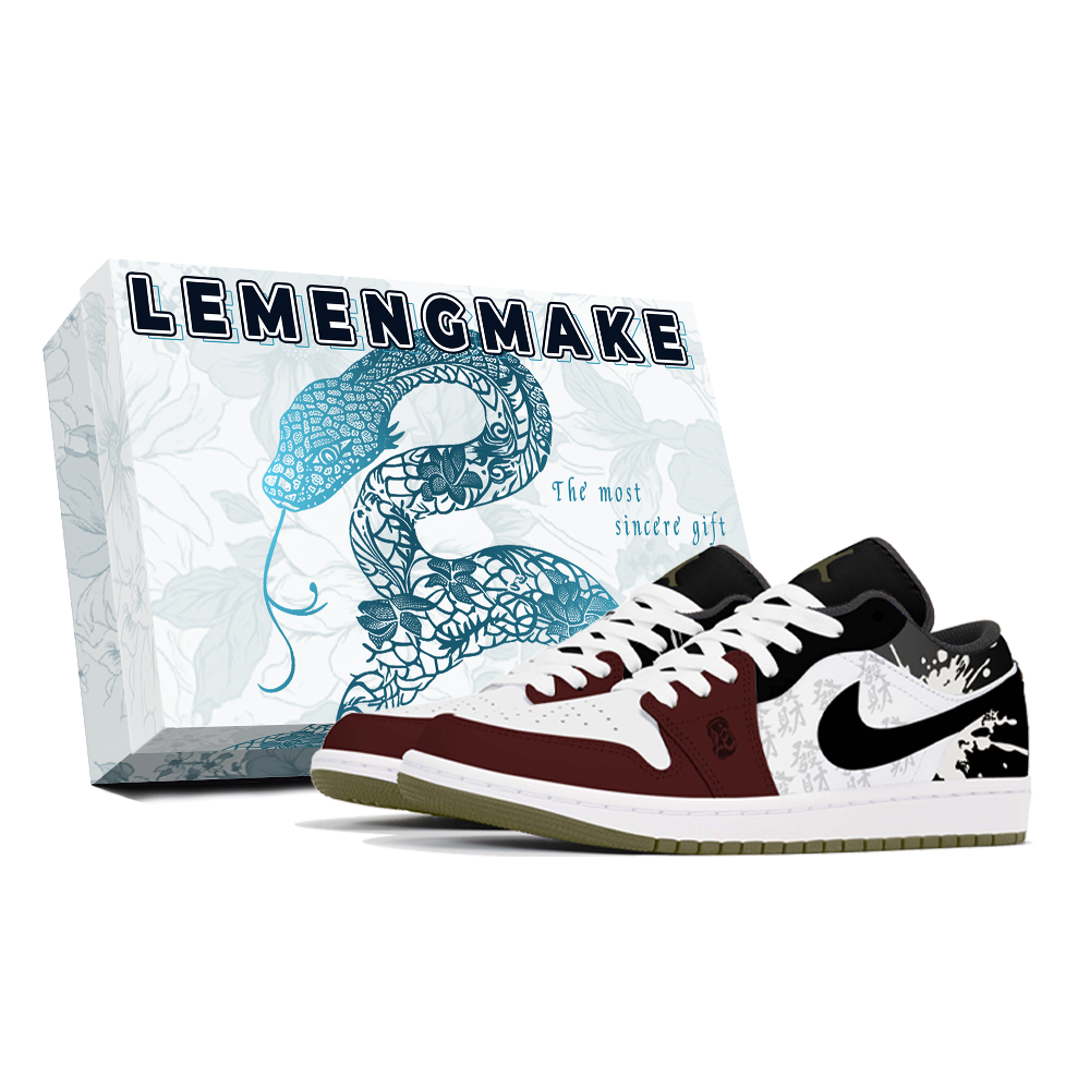 Jordan Air Jordan 1 Joy Lemon Abrasion-Resistant Low-Top Vintage Basketball Shoes Unisex White