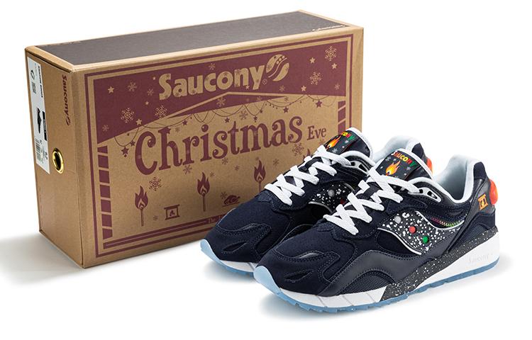 Saucony Shadow 6000 Cushioned Slip-Resistant Water-Resistant Low-Top Running Shoes Unisex Blue White