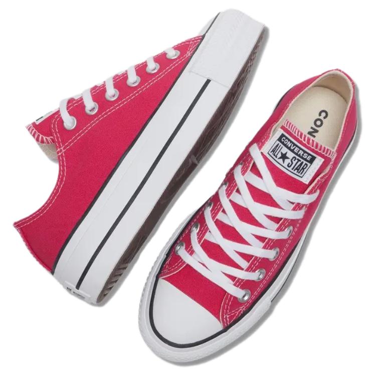 Converse Abrasion Resistant Low Top Canvas Shoes Women's Red