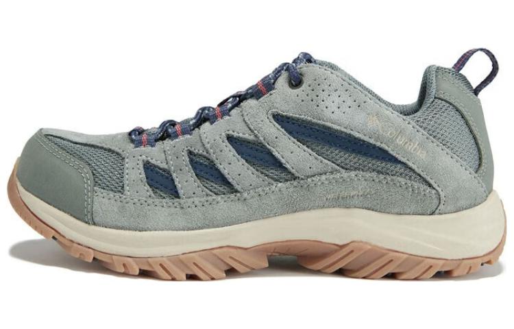 Columbia Crestwood Waterproof And Breathable Low Top Outdoor Shoes Women's Gray Green