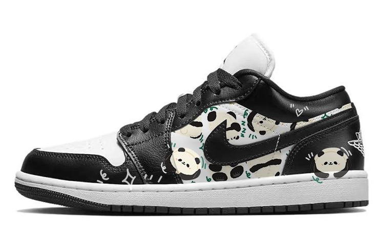 JORDAN Air JORDAN 1 Vintage Basketball Shoes Women's Low Top Black/White