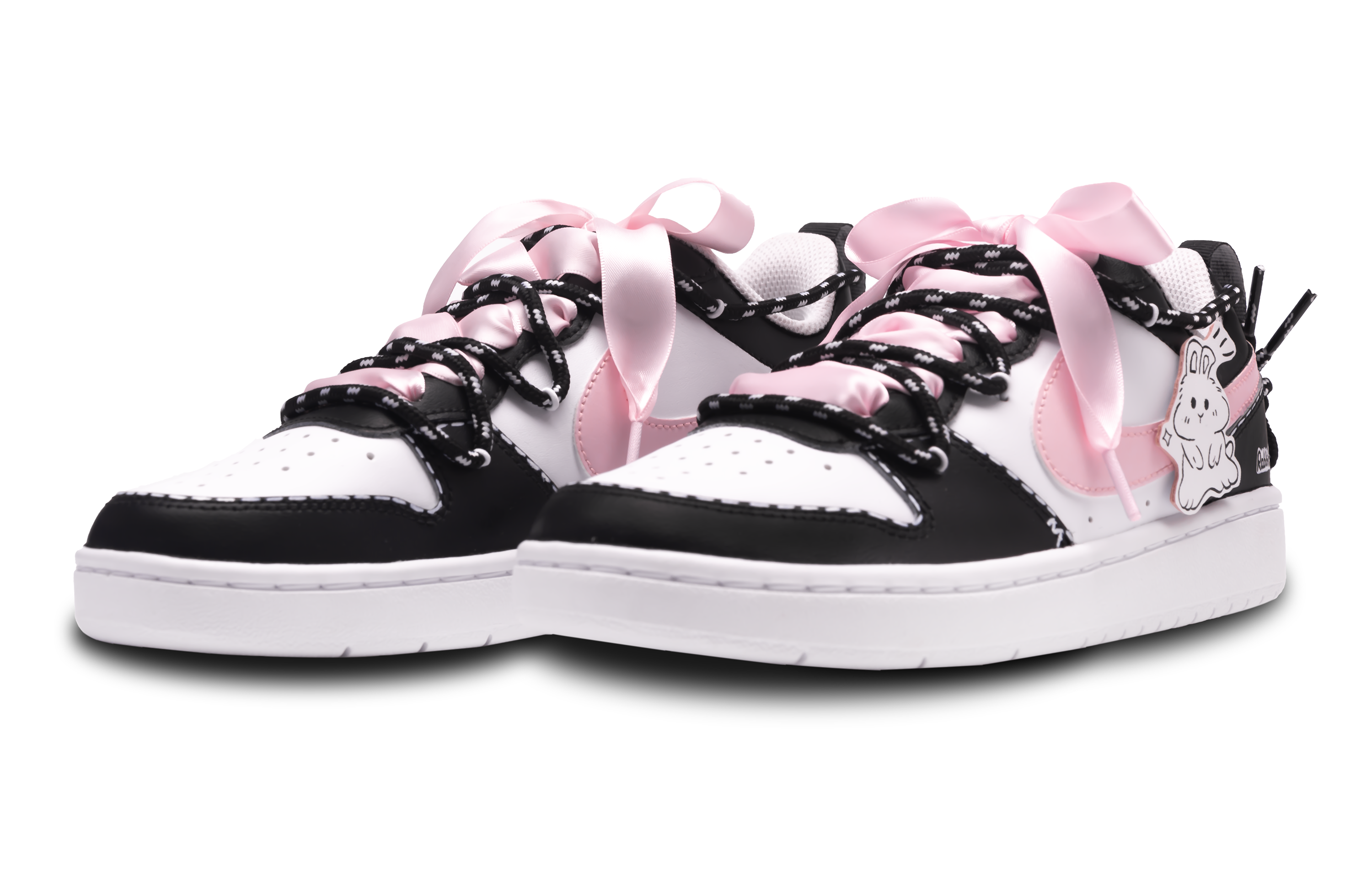 Nike Court Borough Anti Slip Wear Resistant Low Top Skateboard Shoes GS Black Pink купить в интернет-магазине Yoocart с быстрой доставкой по России.