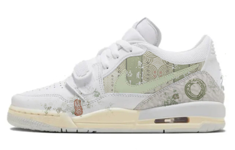 Jordan Legacy 312 Vintage Basketball Shoes Women's Low Top Silver/White