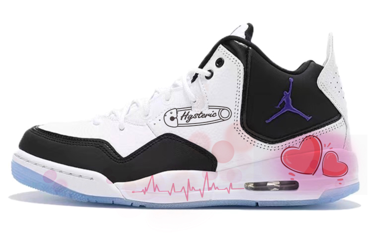 Jordan Courtside 23 Mid-Top Vintage Basketball Shoes Women's Black White
