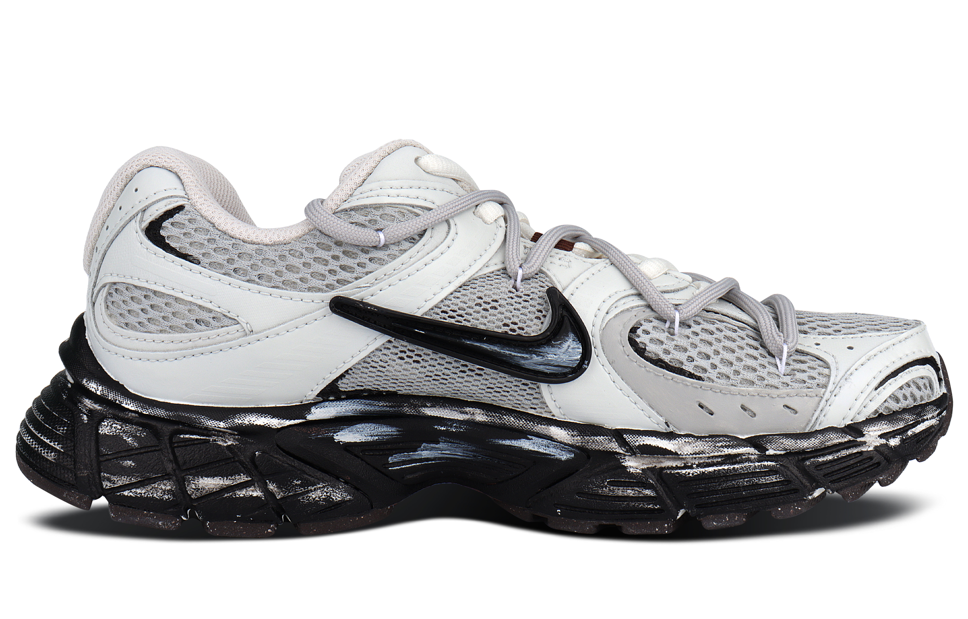 Nike V5 RNR Cushioning Abrasion Resistant Breathable Low top Casual Running Shoes Unisex Black White