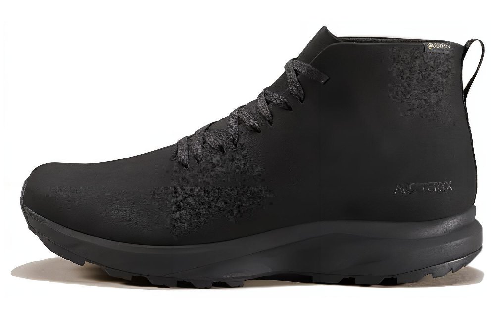Arcteryx Solano Anti Slip And Wear Resistant Breathable Mid Top Outdoor Shoes Unisex Black