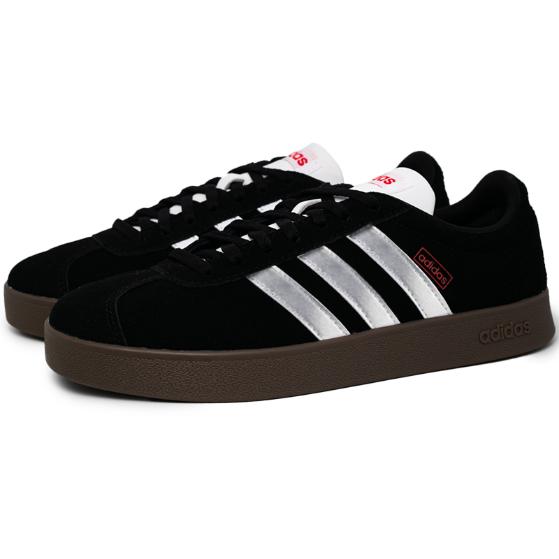 Adidas Neo VL Court 2.0 Abrasion Resistant Low Top Skateboard Shoes Unisex Black Silver купить в интернет-магазине Yoocart с быстрой доставкой по России.