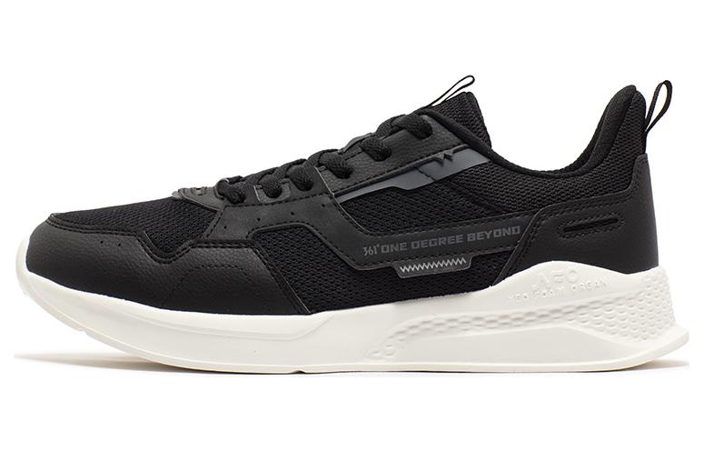361° Lightweight Comfort 1.0 Cushioning Abrasion Resistant Breathable Low Top Casual Shoes Men's Black Gray