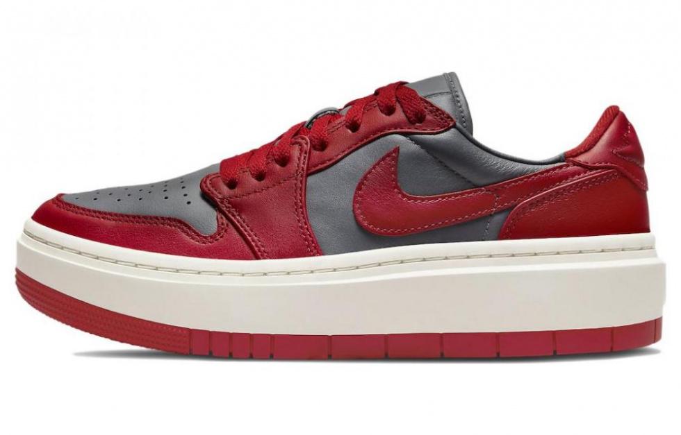 Jordan 1 Elevate Low Dark Grey Varsity Red Women's