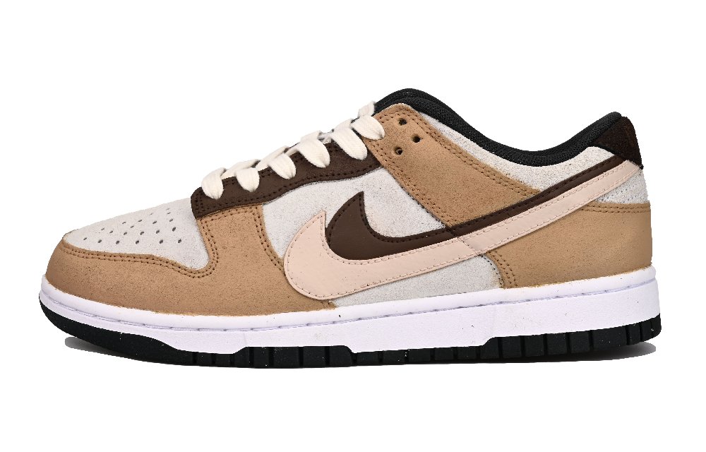 Nike Dunk Slip-Resistant Low-Top Skateboard Shoes Unisex Light Brown