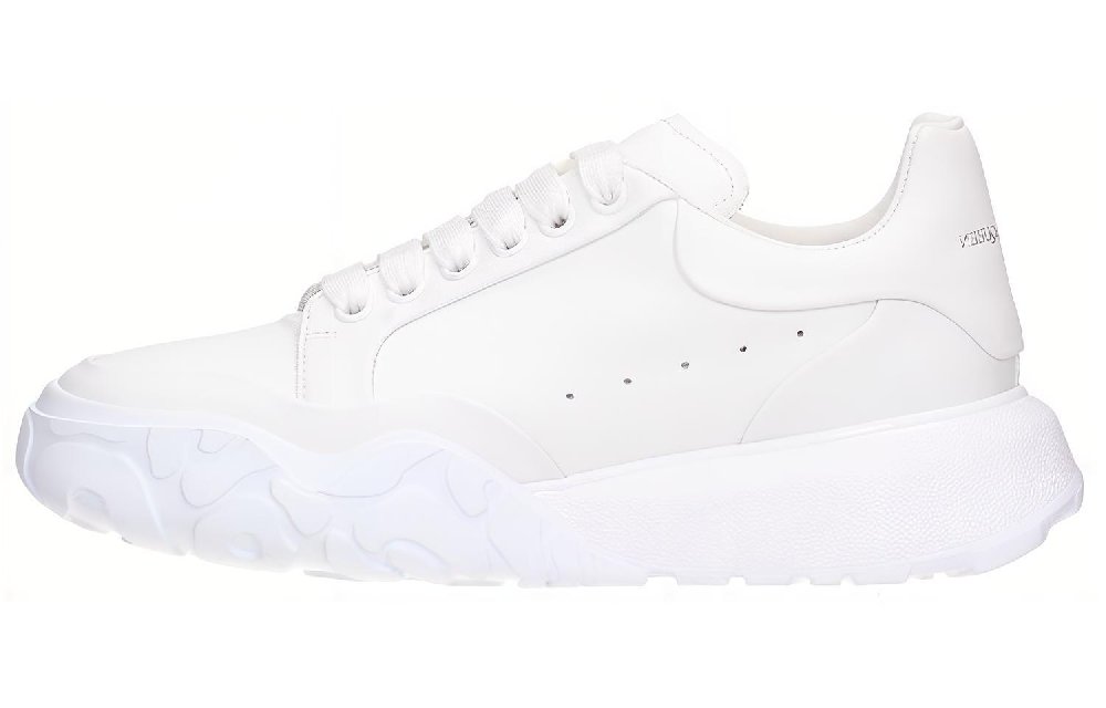 Alexander McQueen Court Trainer Low-Top Sports Casual Shoes Men's White