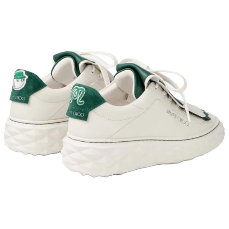 Malbon Golf x Jimmy Choo Diamond Low Top Casual Shoes Women's Green