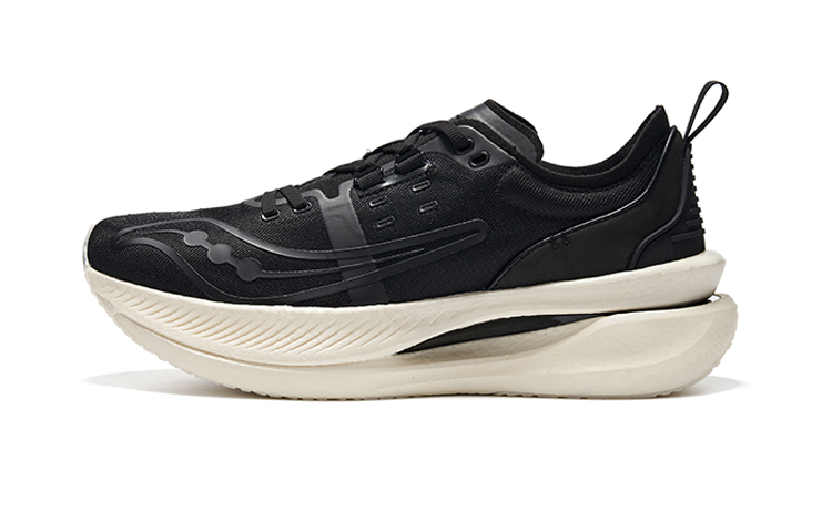 Saucony IDLING Cruise Shock Absorbers Low Top Running Shoes Unisex Black
