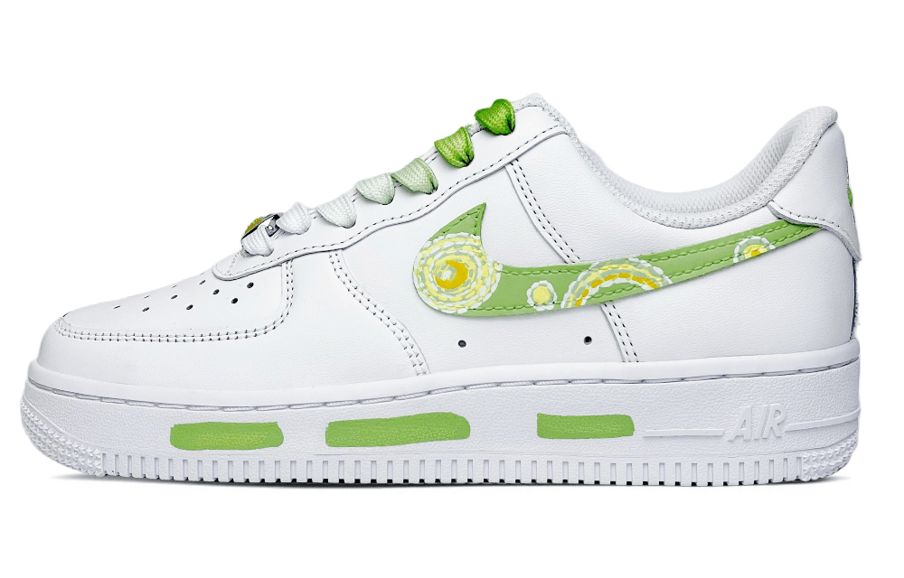 Nike Air Force 1 Low-Top Skateboard Shoes Men's Green White