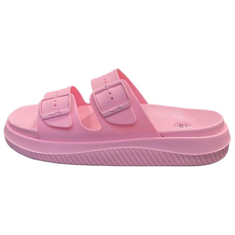 LiNing Clap Slip Resistant Abrasion Resistant Slide Slippers Women's Ladybird Pink