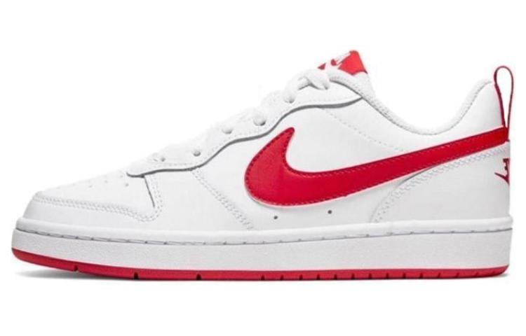 Nike Court Borough Low 2 'White University Red' Gs