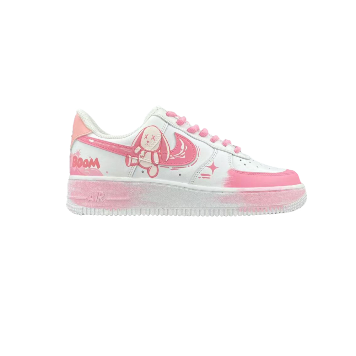 Nike Air Force 1 HEN-Ji Anti-Slip Wear-Resistant Low-Top Skateboard Shoes Women's White Pink купить в интернет-магазине Yoocart с быстрой доставкой по России.