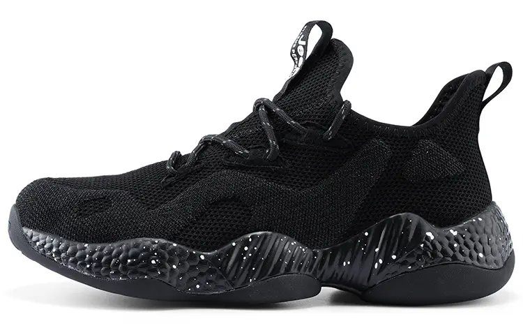Jeep Street Biking Collection Cushioning Abrasion Resistant Breathable Low Top Chunky Sneakers Men's Black