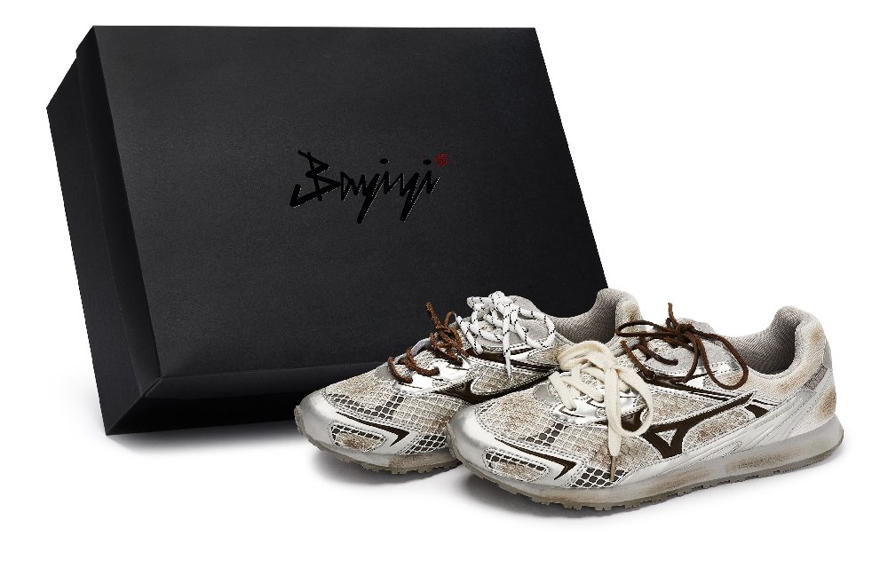 Mizuno LG 60S Casual Shoes Unisex Low top Waffle Gold/Brown