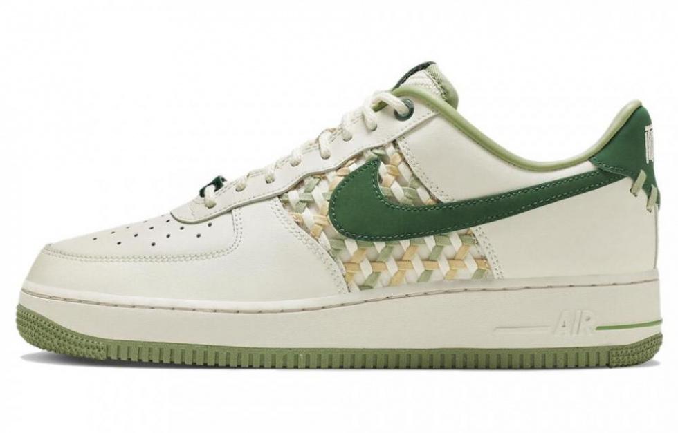 Nike Air Force 1 Low '07 Premium NAI KE Bamboo Weave Sail Gorge Green