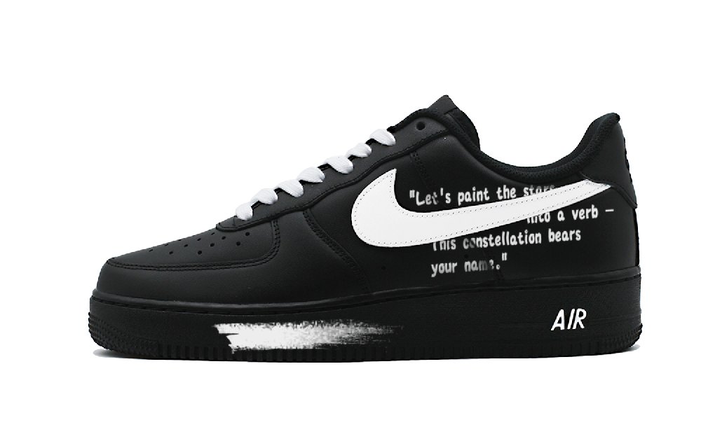 Nike Air Force 1 Skateboard Shoes Unisex Low Top Black/White