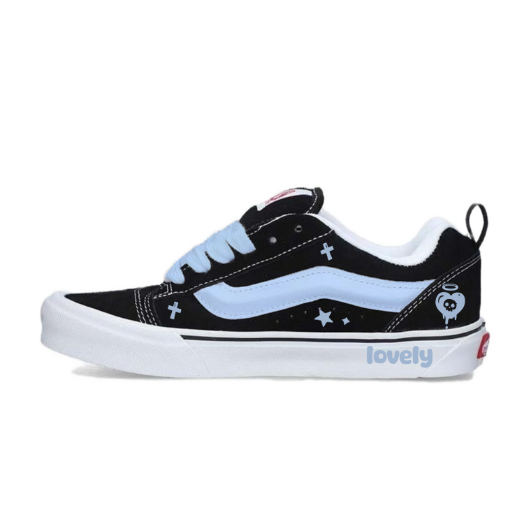Vans Knu Skool Abrasion Resistant Low Top Skateboard Shoes Unisex Black