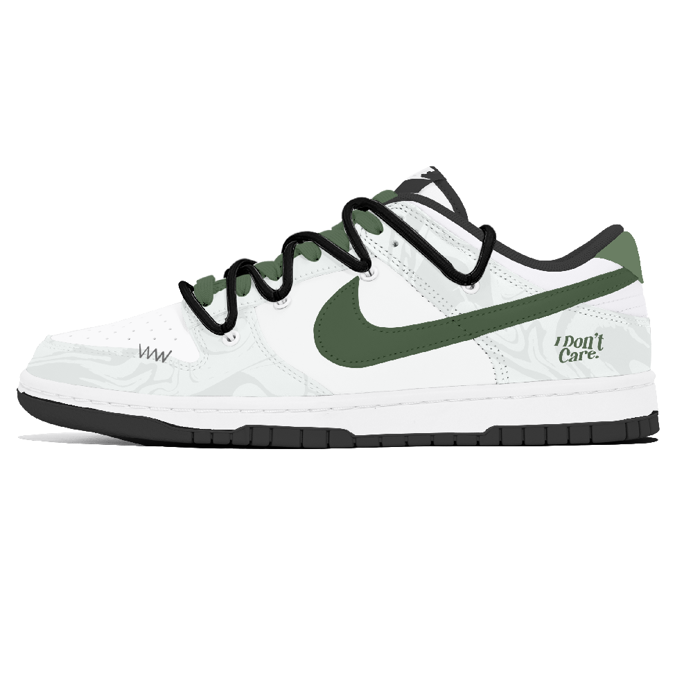 Nike Dunk Abrasion Resistant Low Top Skateboard Shoes Unisex White
