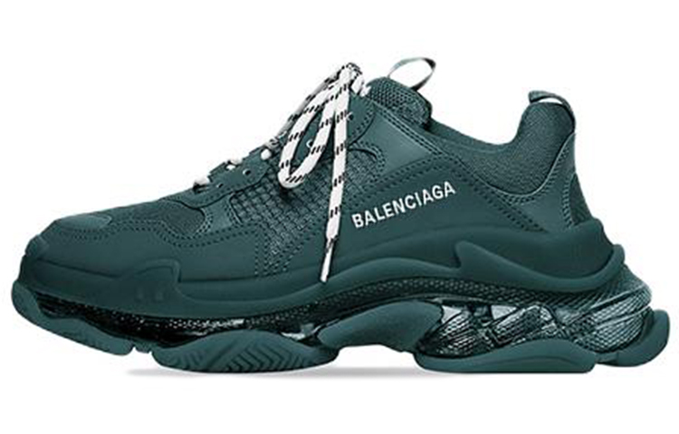 Balenciaga Triple S Clear Sole Full Dark Green
