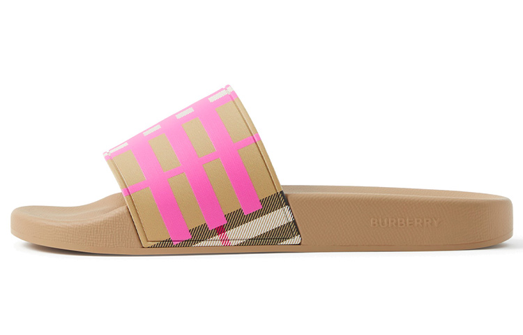 Burberry Women's Check Slide 'Bubblegum Pink'