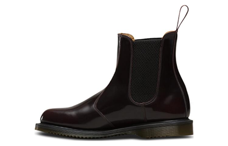 Dr. Martens Dr.Martens Flora Smooth Leather Chelsea Boots 'Cherry Red' Women's