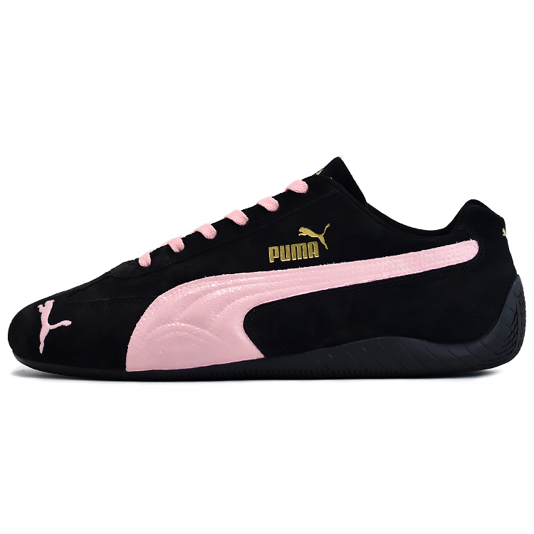 PUMA Speedcat Anti Slip Wear Resistant Low Top Casual Shoes Unisex Black Pink