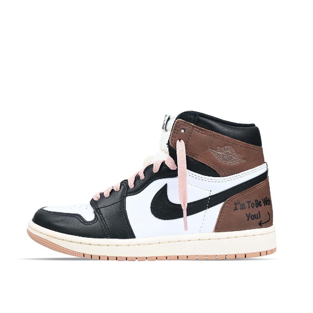 Jordan Air Jordan 1 High Top Vintage Basketball Shoes Unisex Black