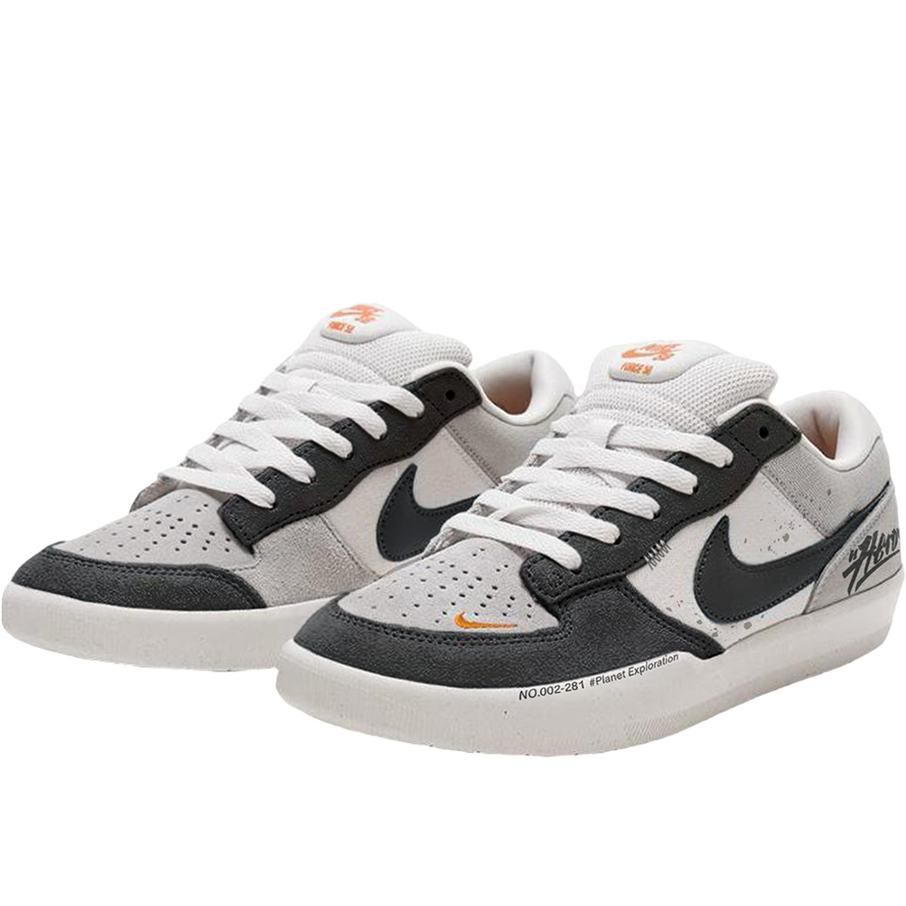 Nike SB Force 58 Shadow Reverse Abrasion Resistant Low top Casual Shoes Unisex Black White Gray купить в интернет-магазине Yoocart с быстрой доставкой по России.