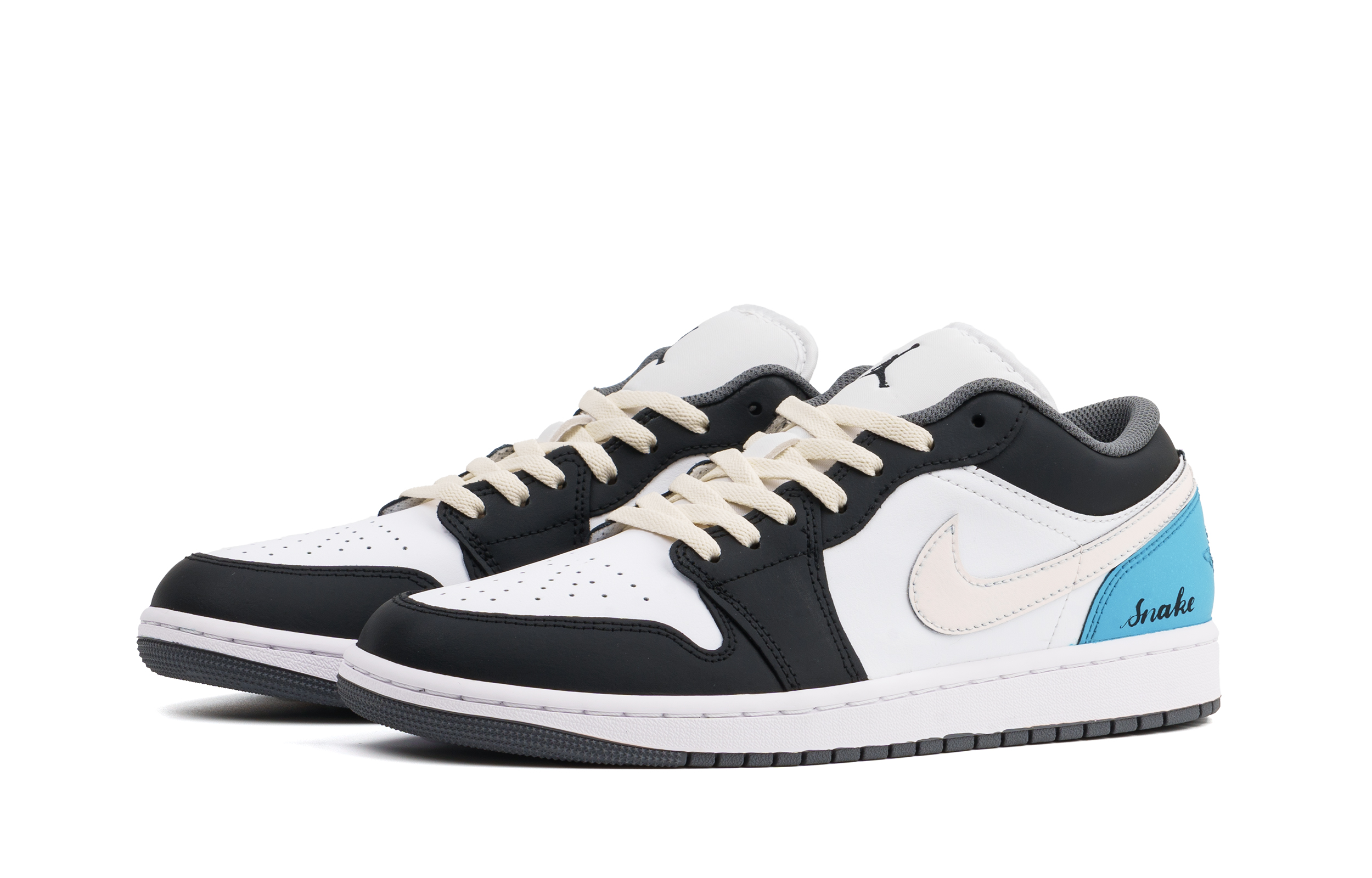 Jordan Air Jordan 1 Cushioning, Wear Resistant Low Top Vintage Basketball Shoes Unisex Blue купить в интернет-магазине Yoocart с быстрой доставкой по России.