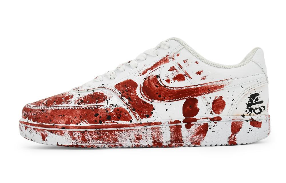 Nike Court Vision Low Anti-Slip Wear-Resistant Low-Top Skateboard Shoes Men's Red