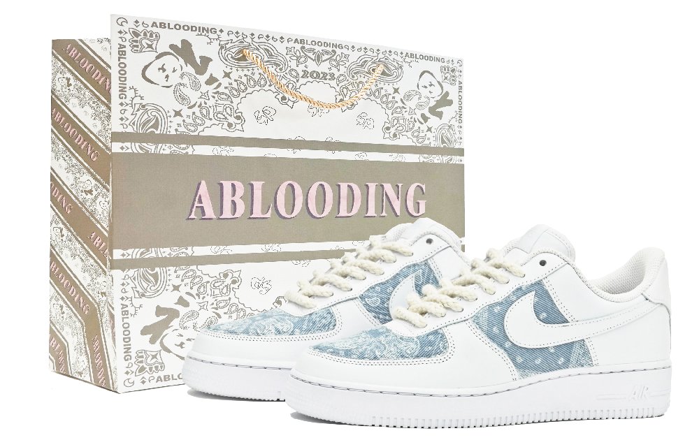 Nike Air Force 1 Skateboard Shoes Men Low-Top Blue