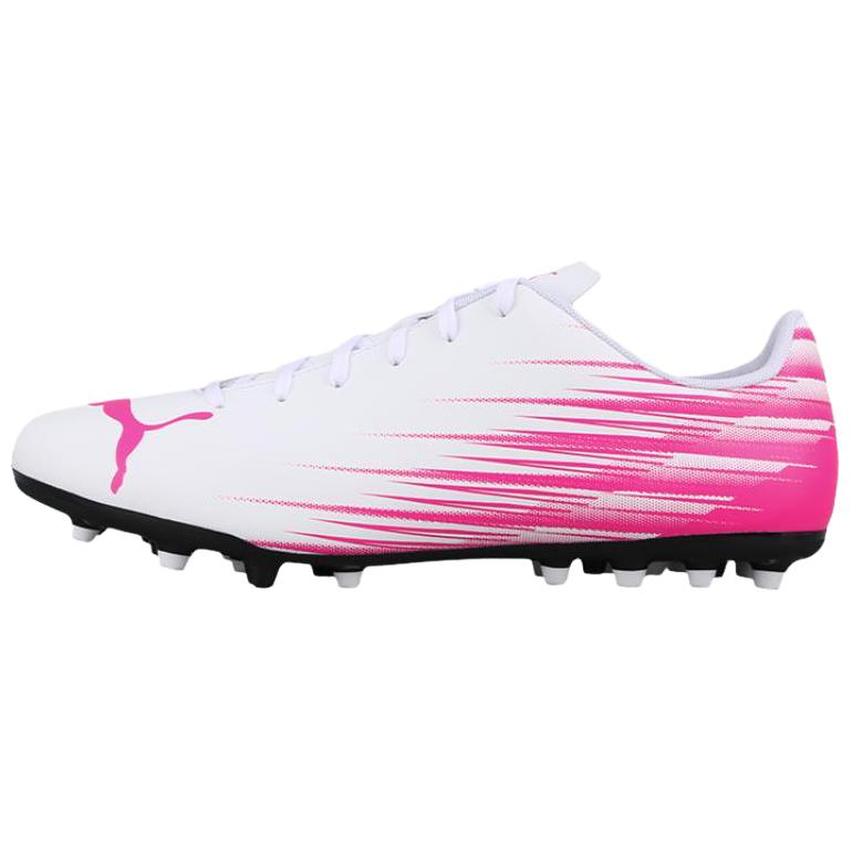 PUMA ATTACANTO 2 Abrasion Resistant Breathable Soccer Shoes Unisex Pink White