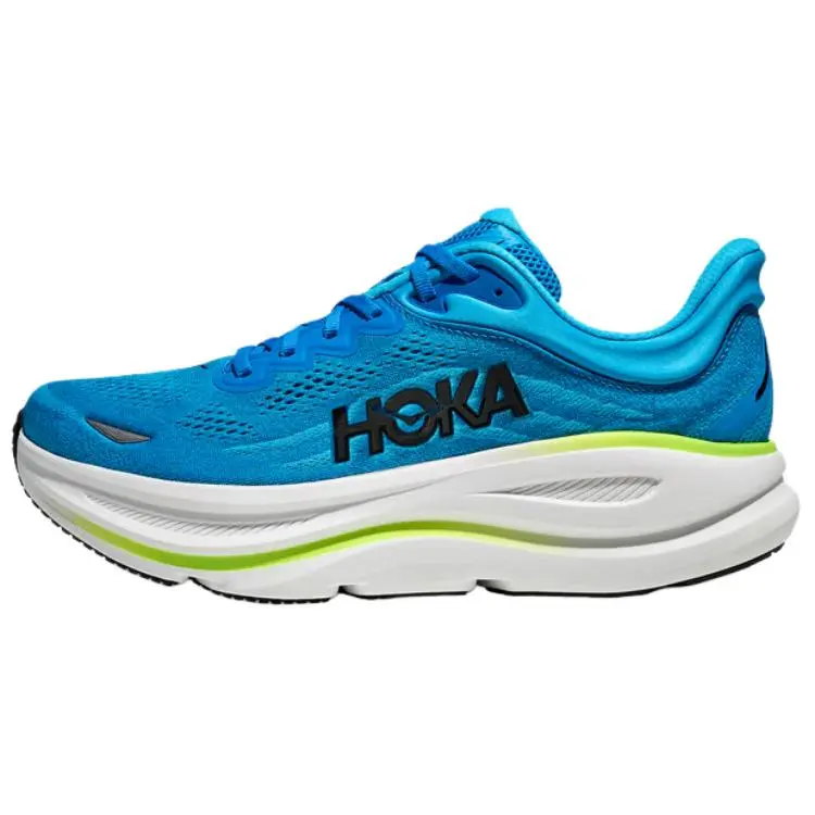 HOKA ONE ONE Bondi 9 Breathable Running Shoes Men's Blue 2E Width
