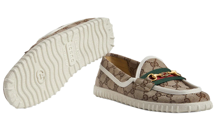 GUCCI Horsebit Flat Shoes Casual Shoes Women's Ebony купить в интернет-магазине Yoocart с быстрой доставкой по России.