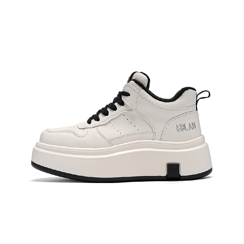 EBLAN Skateboard Shoes Women's Beige Black