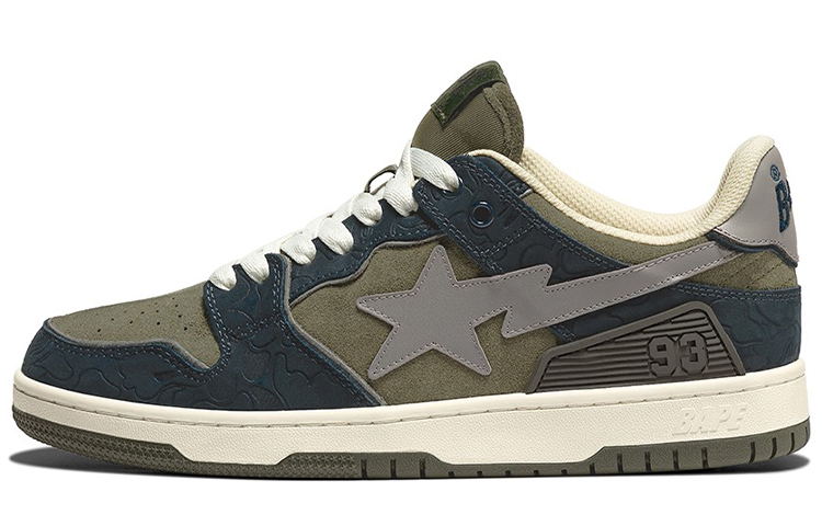 BAPE A BATHING APE Bape SK8 Sta Army Green Dark Blue