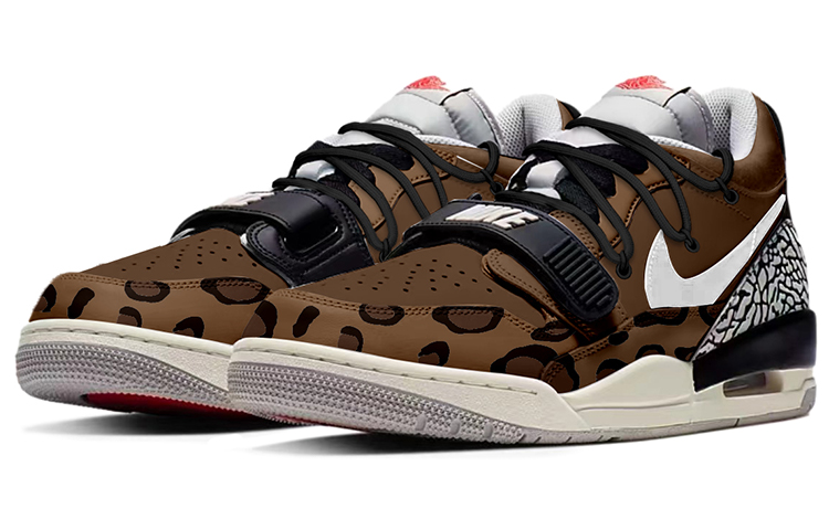 Jordan Legacy 312 Low Low-Top Vintage Basketball Shoes Men's Brown Black