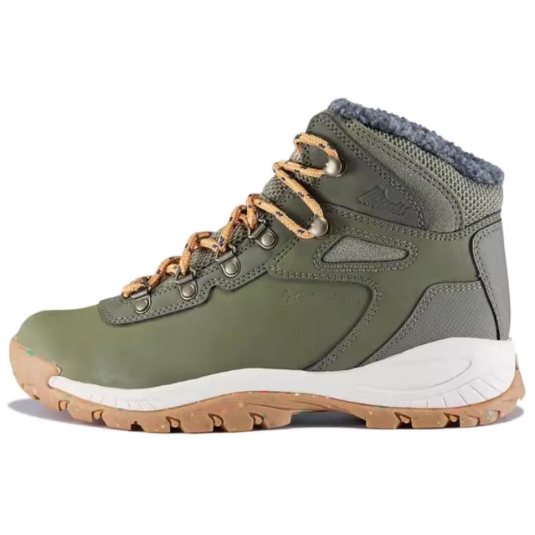 Columbia Newton Ridge Omni-Heat 2 Anti-Slip Wear-Resistant Mid-Top Hiking Shoes Women's Green